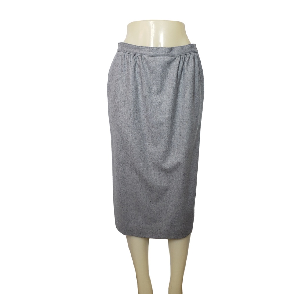 PENDLETON Virgin Wool Gray Pencil Skirt